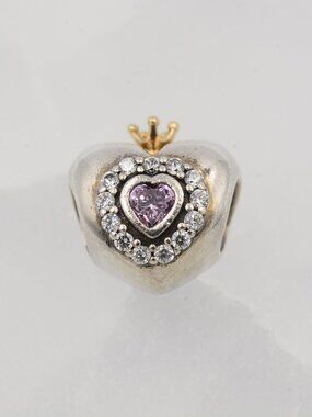 Pandora 791375PCZ Pink Princess Heart